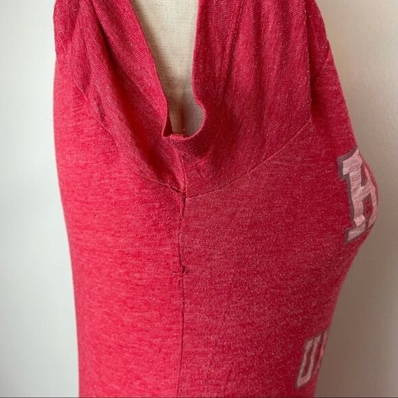 Active Apparel solid Coral Harvard University Short Sleeve Cotton Tee Shirt L - Picture 6 of 11